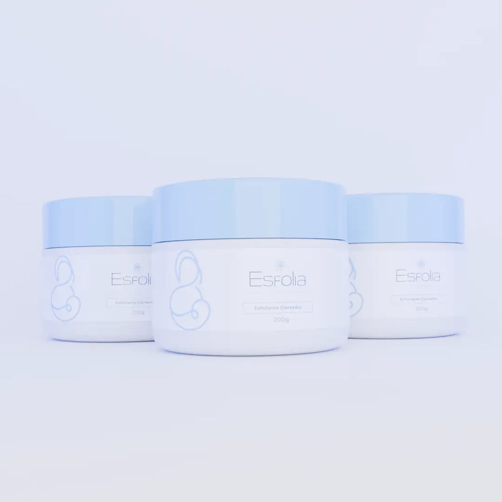 Esfolia body scrub in the shower